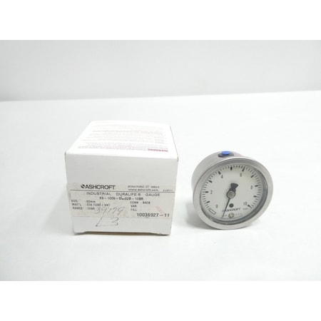 Ashcroft 63MM 1/4IN 0-10BAR NPT PRESSURE GAUGE 63-1008-SL-02B-10BR